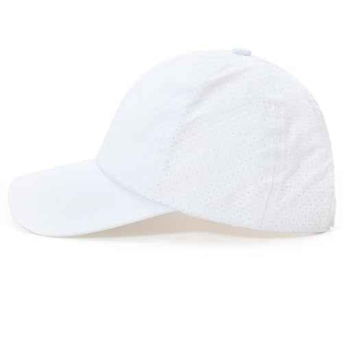 Girls Criss Cross Ponytail Baseball Cap Adjustable Ponycap Quick Dry Toddler Trucker Hat Girls Hats for Kids Ages 4-8