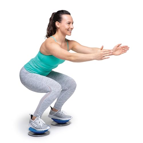 Balance & Stability Trainers Set of 2 - Blue, 8 1/4 Inch Exercise Equipment