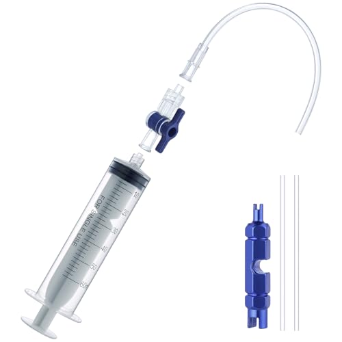 COTOUXKER Tubeless Sealant Injector, Bike Tire Sealant Injector Syringe 2 Ounces with Valve Core Removal Tool for Bike
