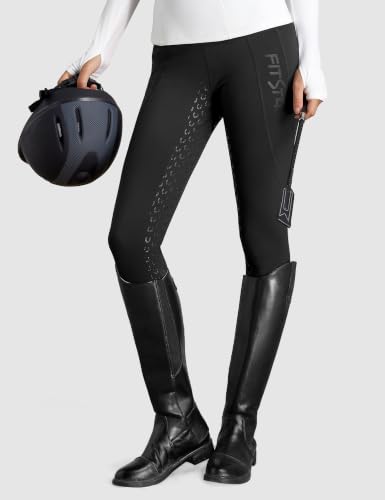Women's Winter Riding Breeches Small Black Fleece-Lined Equestrian Pants