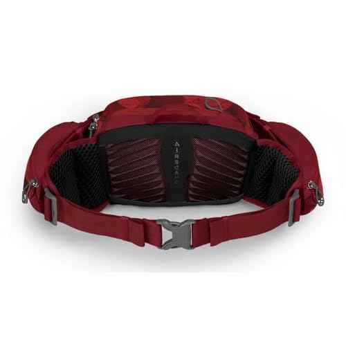 Osprey Savu 5L Unisex Lumbar Biking Hydration Pack, Claret Red