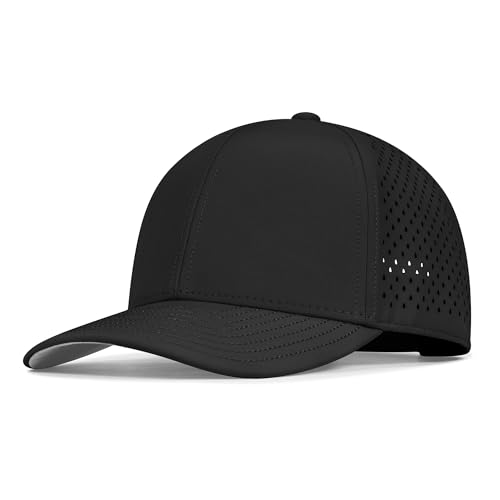 Performance Snapback Hats for Men Women,6 Panel Baseball Cap,Golf,Running,Workout