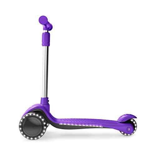 Jetson Lumi 3 Wheel Light-Up Kick Scooter for Girls or Boys, Ages 3+ - Max Grip Light Up Deck and PVC Wheels- Adjustable Height