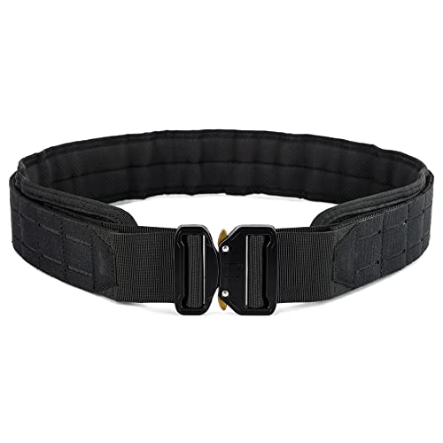 Wolf Tactical Molle Battle Belt - Black Medium 40-45 Combat Duty Belt