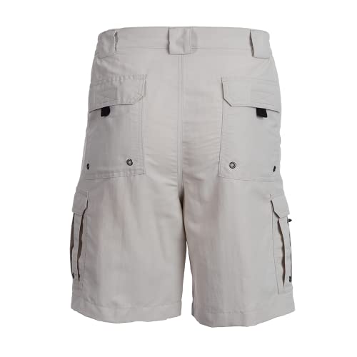 Men's Fishing Shorts - Cement, BloodGuard Bimini Bay Boca Grande II 34