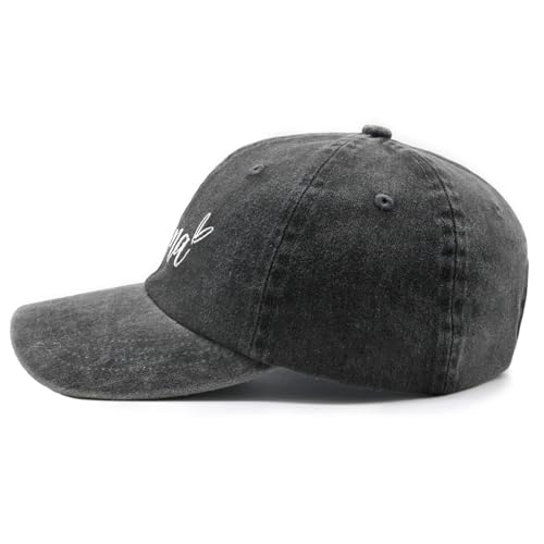 Waldeal Women's Blessed Grandma Hats Washed Denim Adjustable Baseball Cap for Mom