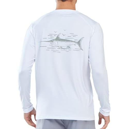NORTHYARD Men's Sun Protection Shirts Long Sleeve Swim Beach Rash Guard SPF UV UPF 50+ Fishing T-Shirt Quick Dry Lightweight