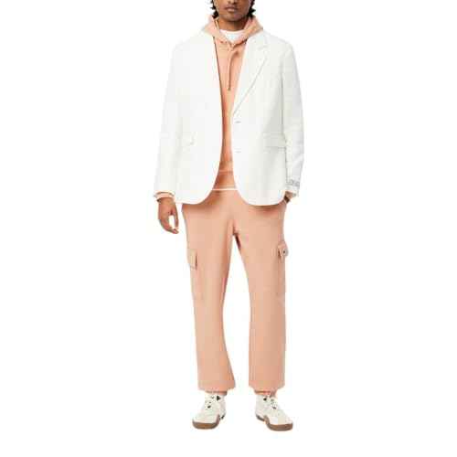 Lacoste Mens Regular Fit Non-Brushed Fleece Cargo Sweatpants