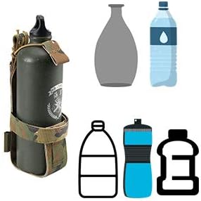 EXCELLENT ELITE SPANKER Tactical Military Portable Belt Bottle Holder Pouch Molle Adjust EDC Water Bottle Carrier for Hunting Walking Running Traveling