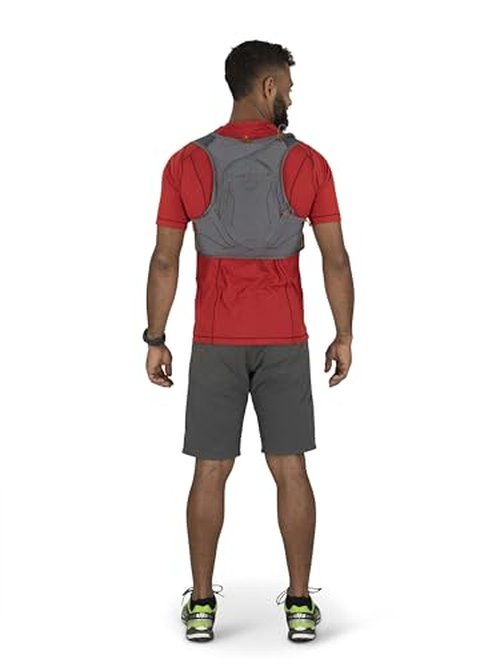 Osprey Duro 6L Men's Running Hydration Vest with Hydraulics Reservoir, Phantom Grey/Toffee Orange, Large
