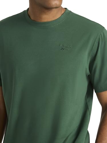 Men's Lightweight Stretch Cotton Crewneck T-Shirt - Medium Pineneedle Vector Embroidery