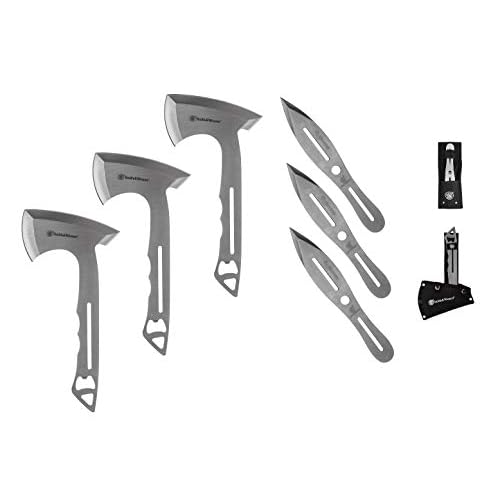 Smith & Wesson Bullseye Throwing Products with Full Tang Stainless Steel Design and Protective Nylon Sheaths for Recreation and Competition