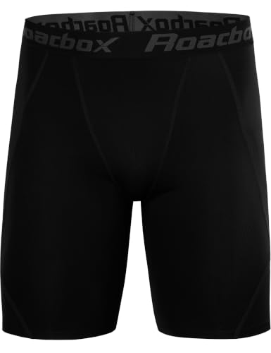 Men's Compression Shorts Large Black Performance Running Spandex Workout Underwear