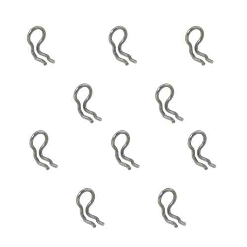 DGZZI 10PCS Brake Pad Cotter Pin Caliper Retaining Ring Spring Clip Replacement Part Anti Loss Pin Stainless Steel Bicycle Caliper Spring Clip for Replacement Part