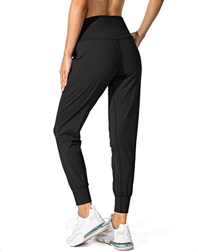 High Waisted Women's Joggers with Pockets - Loose Fit Yoga Pants for Workout & Lounge