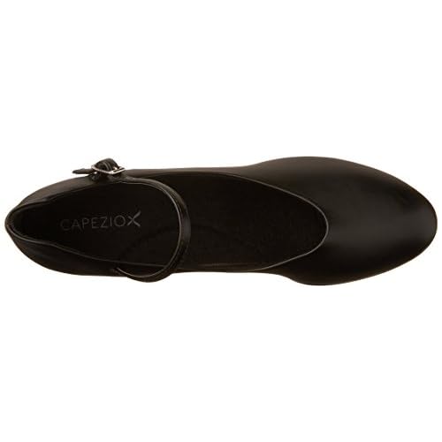 Capezio womens Jr. Footlight Character dance shoes, Black, 5.5 Wide US