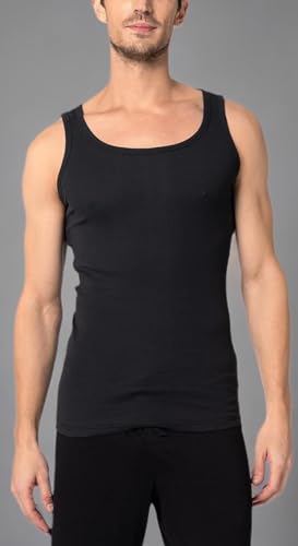 Andrew Scott Men's Cotton Tank Top Pack - Bright White, XX-Large