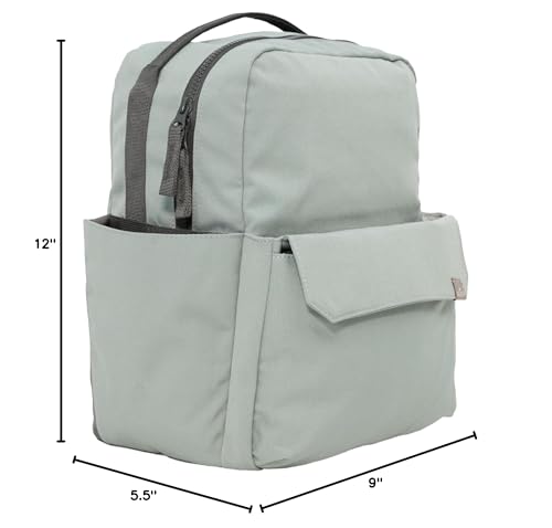 RED ROVR Mini Roo Lightweight Backpack | 6 pockets for everyday essentials (Sage)