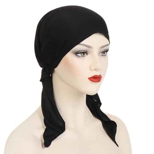 YYAOJHAO Pre Tied Chemo Headscarf - Slip On Bandana Headwear Caps head wrap Turban Hat for cancer patients women