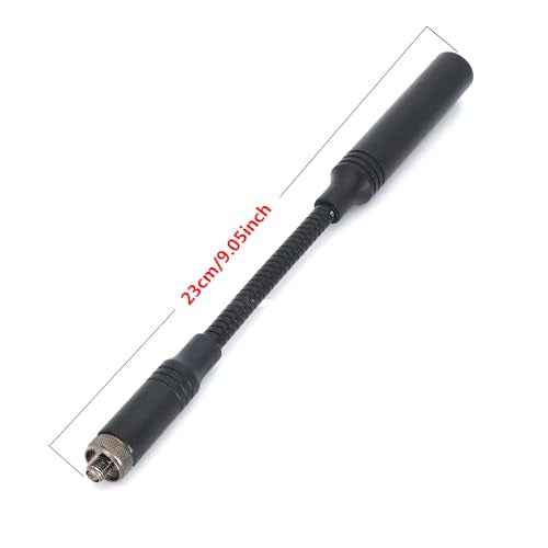 AT-23G SMA-F Dual Band VHF/UHF High Gain 136-174MHz 400-470MHz Ham Radio Antenna for Kenwood wouxun Baofeng UV-5R BF-888S Quansheng UV-K5 UV-K58 UV-K6 Handheld Two Way Radio