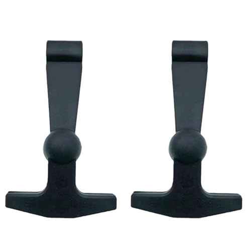 2-Pack Replacement Lid Latches for Yeti and RTIC - Black Rubber, Cooler Latches Replacement for Yeti, RTIC, and More - Hard Handle Grips, 20 Inches