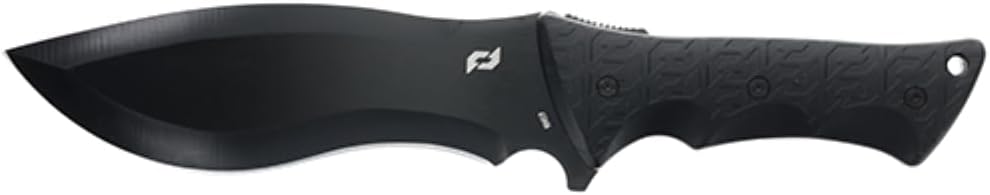 Schrade Delta Class Little Ricky Full Tang Fixed Blade with Titanium Coated 8Cr13MoV Stainless Steel Drop Point Re-Curve Blade for Outdoor Survival, Hiking