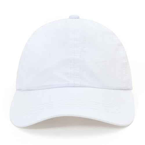 Girls Criss Cross Ponytail Baseball Cap Adjustable Ponycap Quick Dry Toddler Trucker Hat Girls Hats for Kids Ages 4-8
