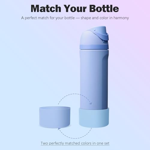 Out of the Blue 2-Pack Silicone Boot for Owala 24oz Water Bottle, Anti-Slip & Scratch-Resistant