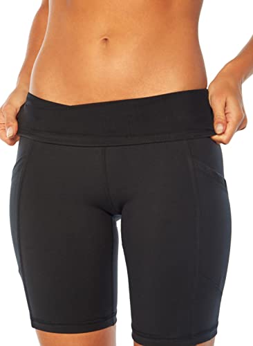 Marika Women's Odessa High Waist Tummy Control Bermuda Shorts Large Black