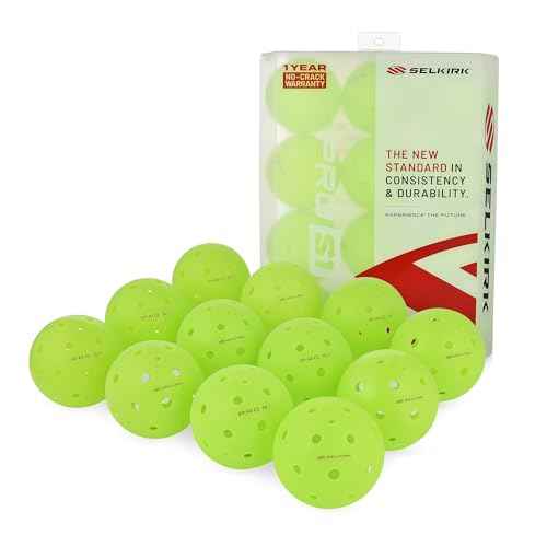 Selkirk Sport Pro S1 Ball | Crack-Resistant | 38 Hole Outdoor Pickleball Balls | USAPA Approved Pickle Ball for Tournament Play | Advanced Aerodynamics |