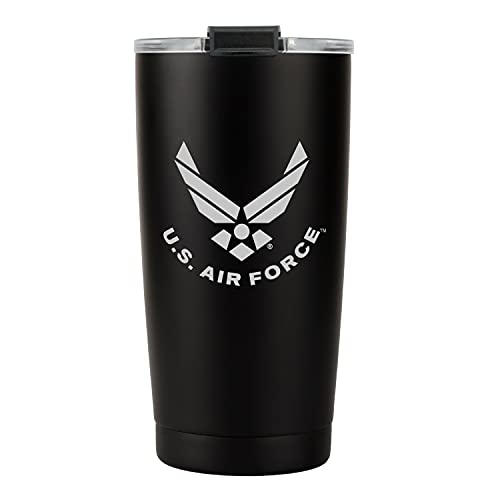 Air Force 20oz Insulated Tumbler - Double Wall Steel Coffee Mug with Lid - Variation of AIR FORCE / 20 Ounces