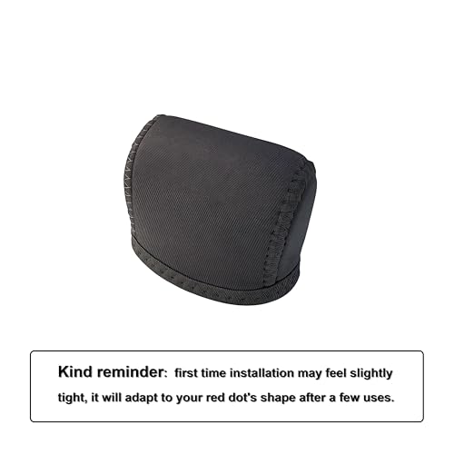 Red Dot Lens Dust Cover Black Neoprene Protector for Romeo5 Sights