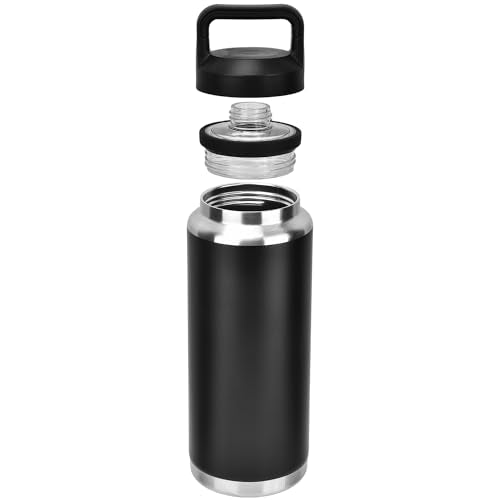Insulated Stainless Steel Water Bottle 37oz with Leak-Proof Chug Cap