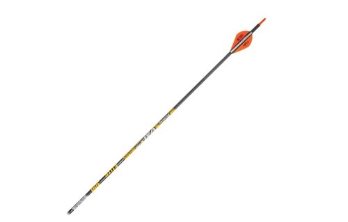 Victory Archery VAP 0.166" Micro Diameter Hunting Arrow (Spine: 300, 6 Pack Fletched, Straightness ± 0.001 - Elite - Yellow)
