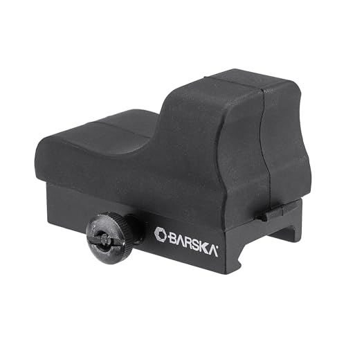 BARSKA 1x Reflex Red Dot Sights ? Multi-Reticle and Single-Dot Options with Illuminated Reticles, Quick-Release Mounts, and Unlimited Eye Relief