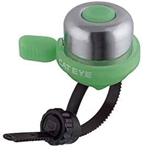 CATEYE PB-1100P Wind Bell – Colorful Brass Bike Bell, Youth Cycling Safety, Tool-Less FlexTight™ Mount Fits Road, MTB, Kids Bicycles, Loud 60 Decibel Ring Sound