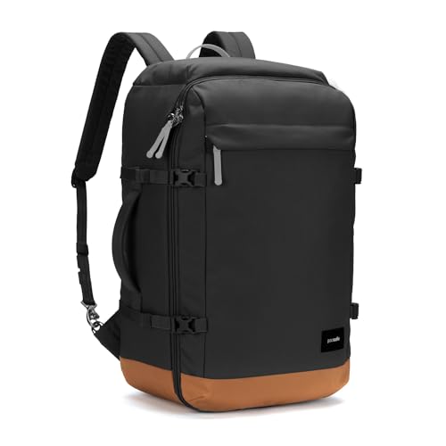 Pacsafe GO Anti Theft 44L Carry-on Backpack, Jet Black