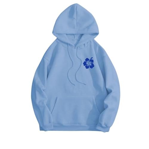 SOLY HUX Womens Sweatshirt Graphic Hoodies Letter Print Casual Long Sleeve Drawstring Pullover Tops with Pocket