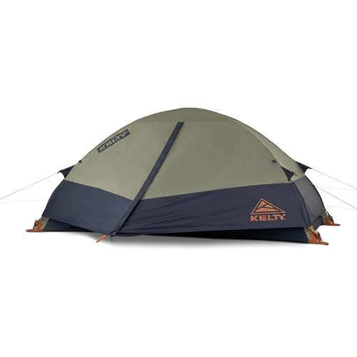 Kelty Late Start 1P Backpacking Tent – Lightweight Solo Camping Tent Shelter with Quickcorners, Aluminum Poles, Waterproof Poly Fly, Updated for 2024 (1 Person)