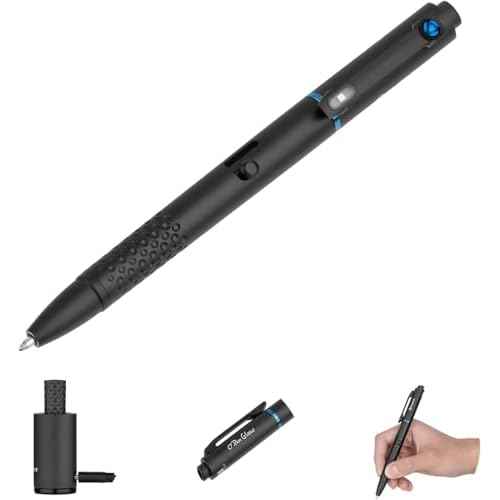 OLIGHT O'Pen Glow EDC Pen Light, 120 Lumens with Green Beam, Rechargeable LED Flashlight for Outdoor Uses, Writing, Adventure, Professional Business Gift(Black)