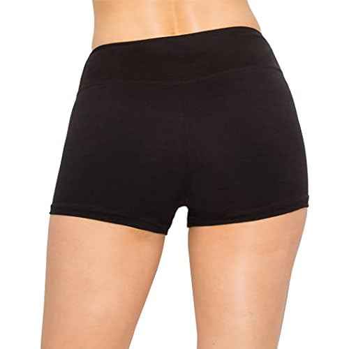 ALWAYS Women Workout Yoga Shorts - Premium Soft Solid Stretch Cheerleader Running Dance Volleyball Short Pants