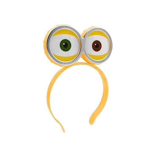Nicky Bigs Novelties Light Up Eyeball Headband - Monster Alien Funny Playful Googly Eyes Headband - Wacky Flashing Goggles Eyeball Headwear Accessory for Halloweens, Cosplay Parties and More