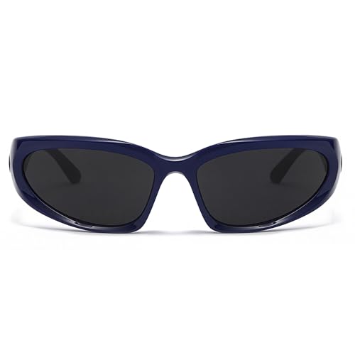 LASPOR Wrap Around Sport Sunglasses for Women Men Sport Shades Glasses Y2K Sunglasses