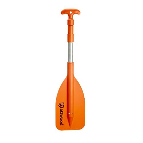 Attwood Emergency Telescoping Paddle for Boating, Orange
