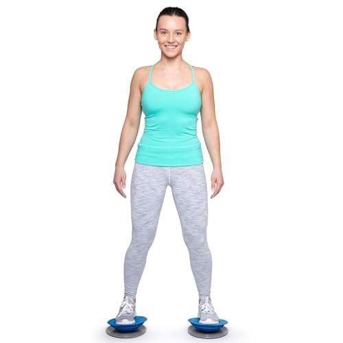 Balance & Stability Trainers Set of 2 - Blue, 8 1/4 Inch Exercise Equipment