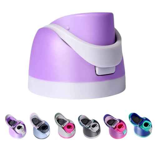 Replacement Lid for Owala, One Button Top Replacement, Leakproof BPA-Free Sports Water Bottle Cap Replacement Compatible with Purple Owala 24oz 32oz 40oz 16oz (Light Purple)