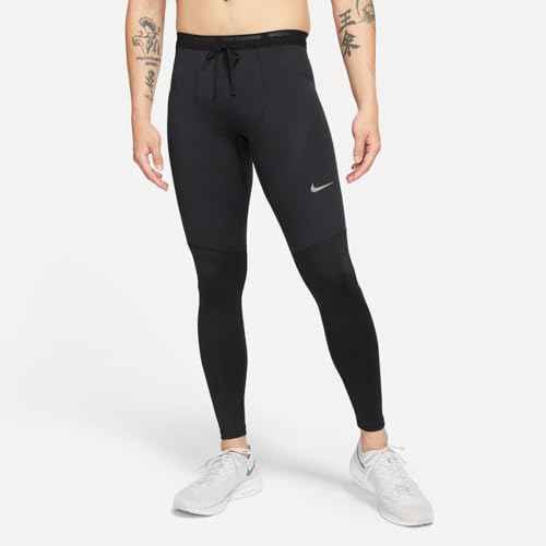 Men's Phenom Dri-FIT Running Tights (010 - Black/Reflective Silver)