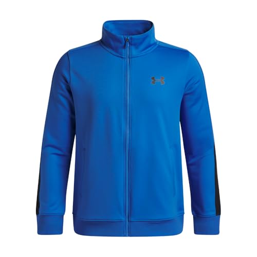 Kids Brawler Full Zip Track Jacket - Big Kid X-Large Blue Atlantis & Black