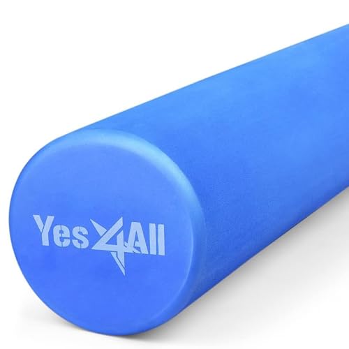 Blue Yes4All 36-Inch EVA Firm Foam Roller for Back, Yoga & Exercise