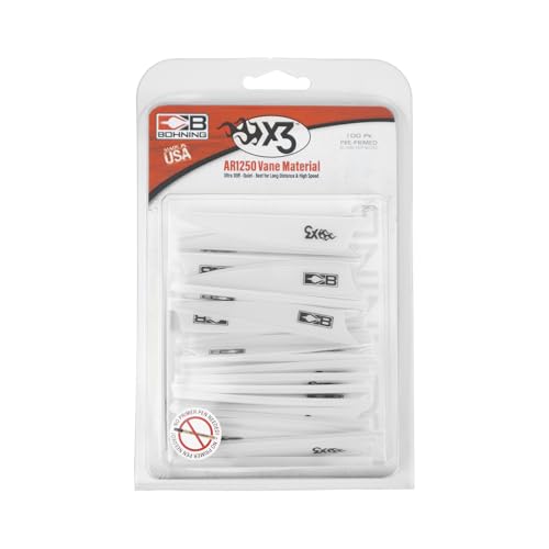 Bohning X3 Vane, 3", White, 36pk